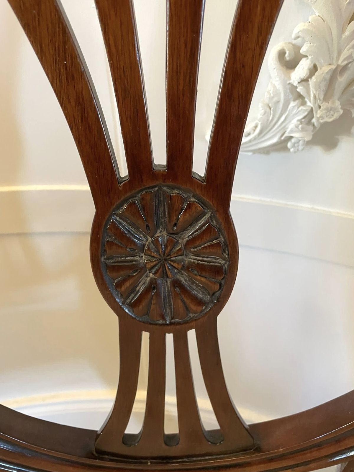 photo for sale Antique Hepplewhite Style Mahogany Armchair