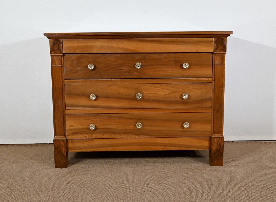 Small Chest Of Drawers In Solid Walnut, Directoire Period   Early 19th Century photo buy