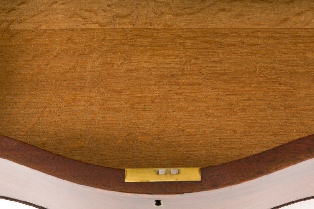 photo for sale Mahogany Hepplewhite Chest Drawers Serpentine