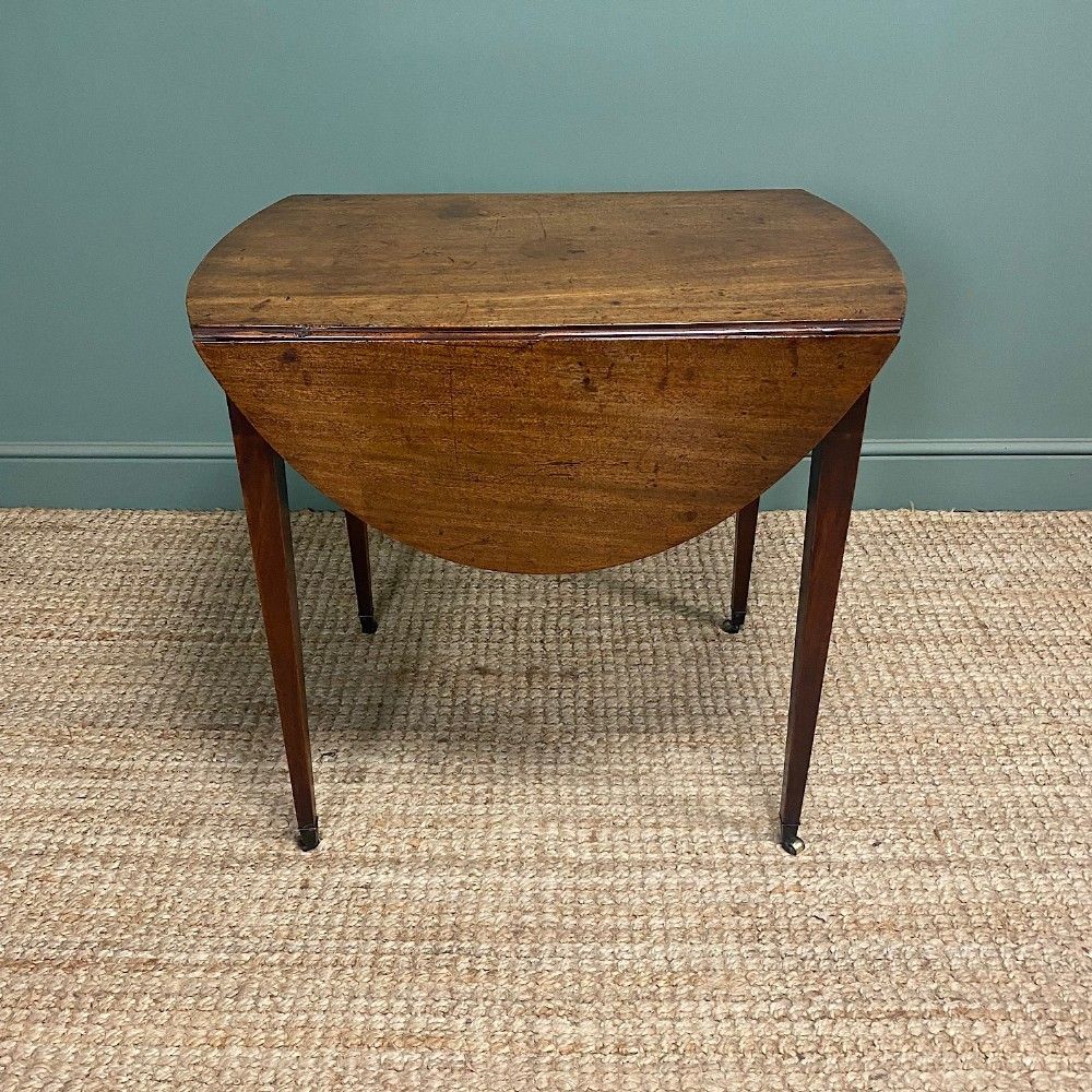 Country House Regency Mahogany Antique Pembroke Table photo vintage