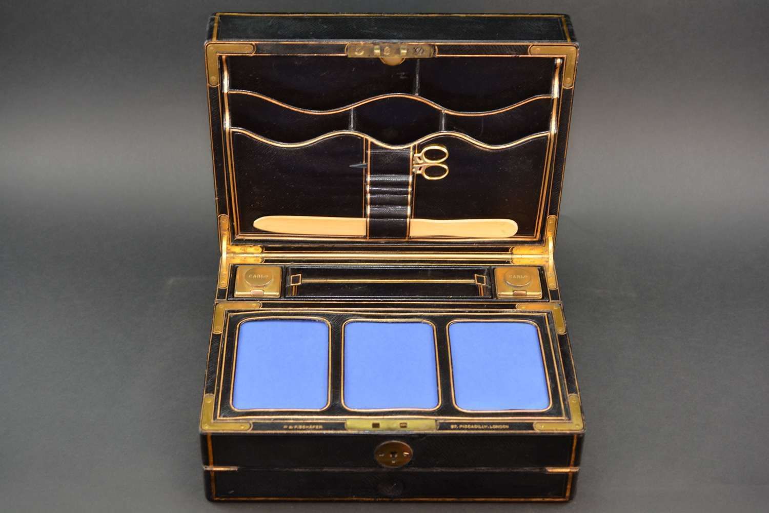 Victorian Writing Box By P&F Shafer Of 27 Piccadilly London