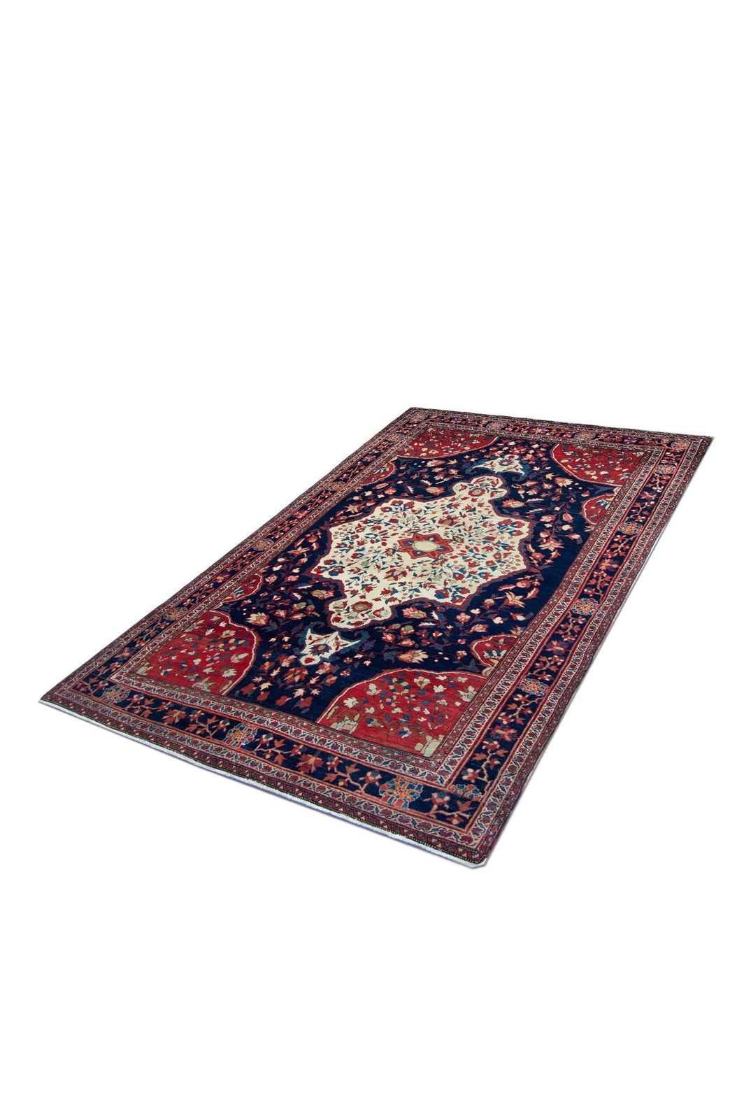 Textiles Handmade Carpet Traditional Wool Area Rug  122x203cm photo