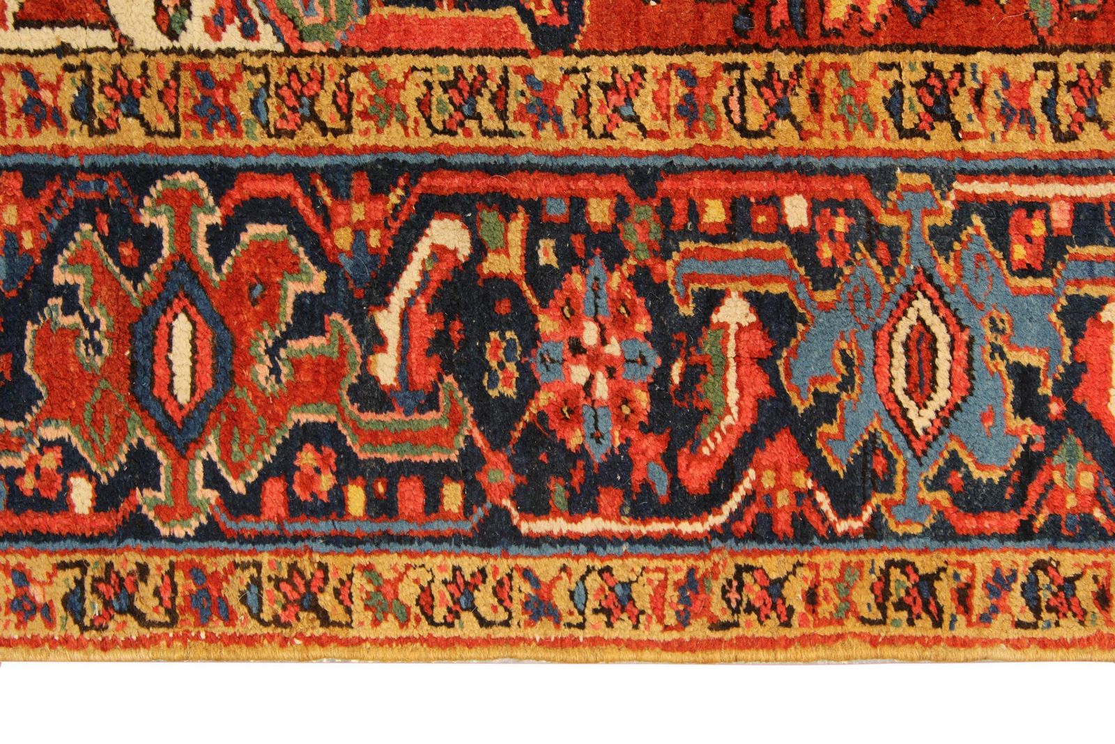 Large Red Oriental Geometric Rug Handwoven Wool Rustic Rugs For Sale 232x333cm photo vintage