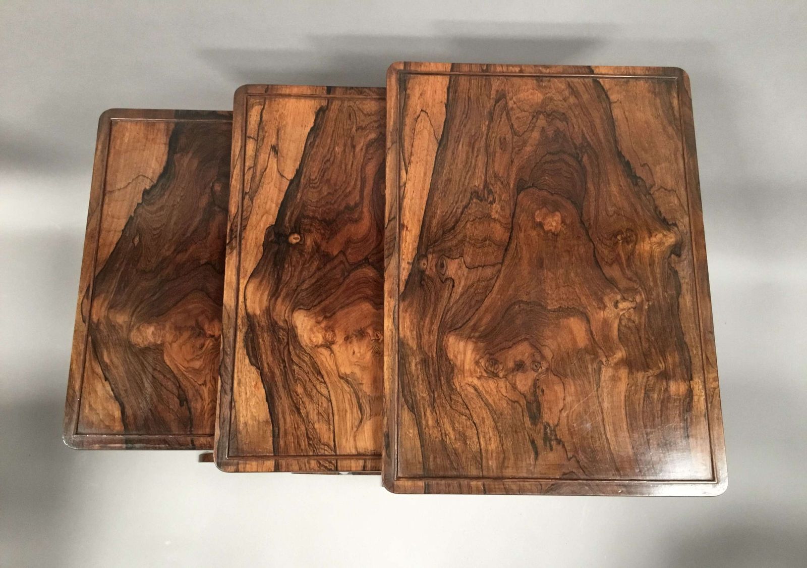 A Fine Regency Rosewood Nest Of 3 Tables photo furniture