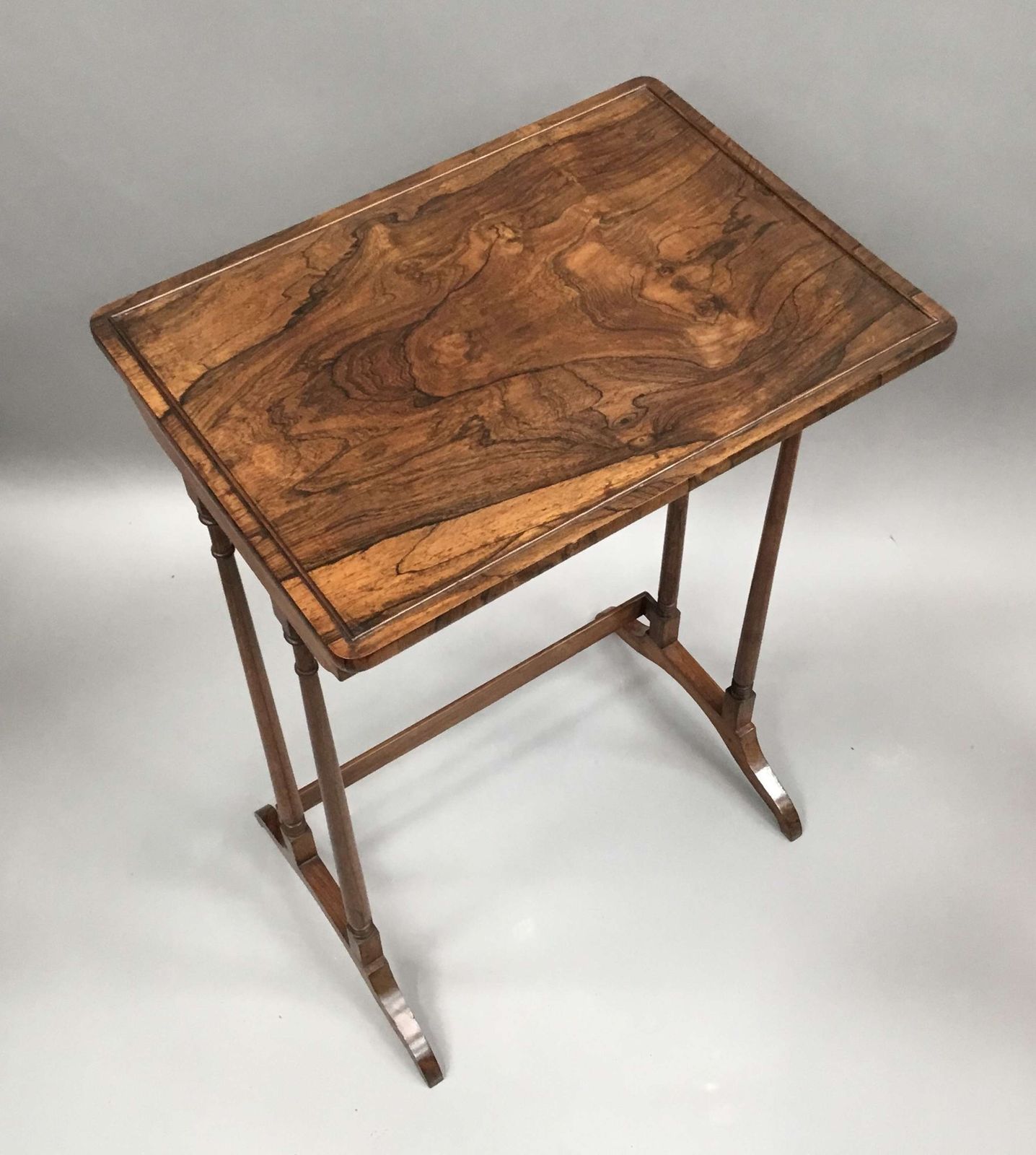 A Fine Regency Rosewood Nest Of 3 Tables photo vinterior