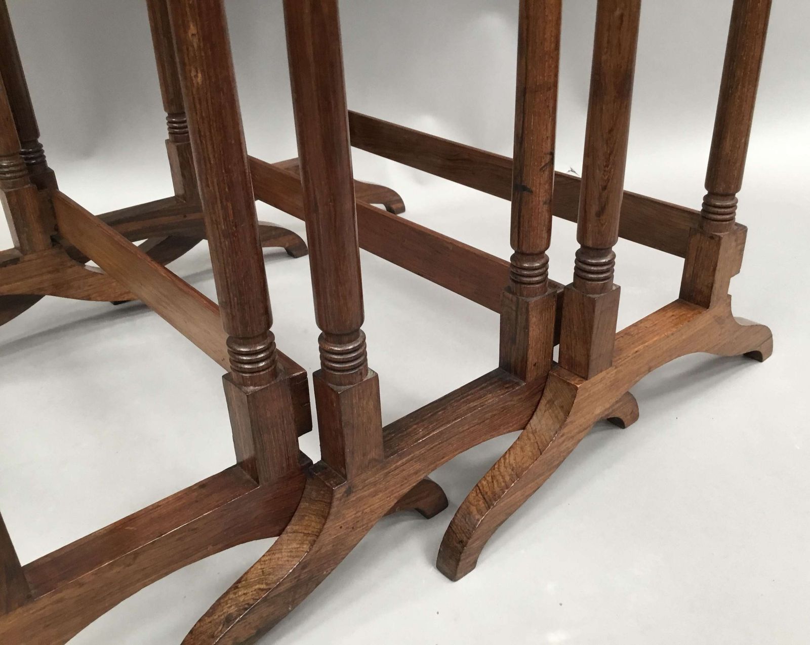 Furniture A Fine Regency Rosewood Nest Of 3 Tables photo