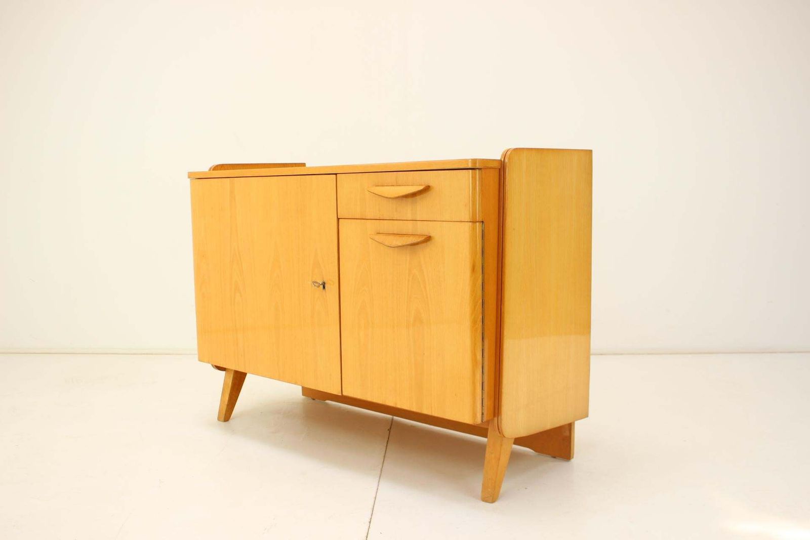 Mid Century Cabinet High Gloss By Tatra Pravenec, 1970s Czechoslovakia photo furniture