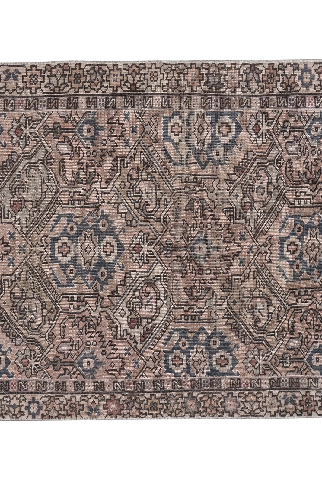 Textiles Vintage Caucasian Perpedil Rug 3'3'' X 4'6'' photo