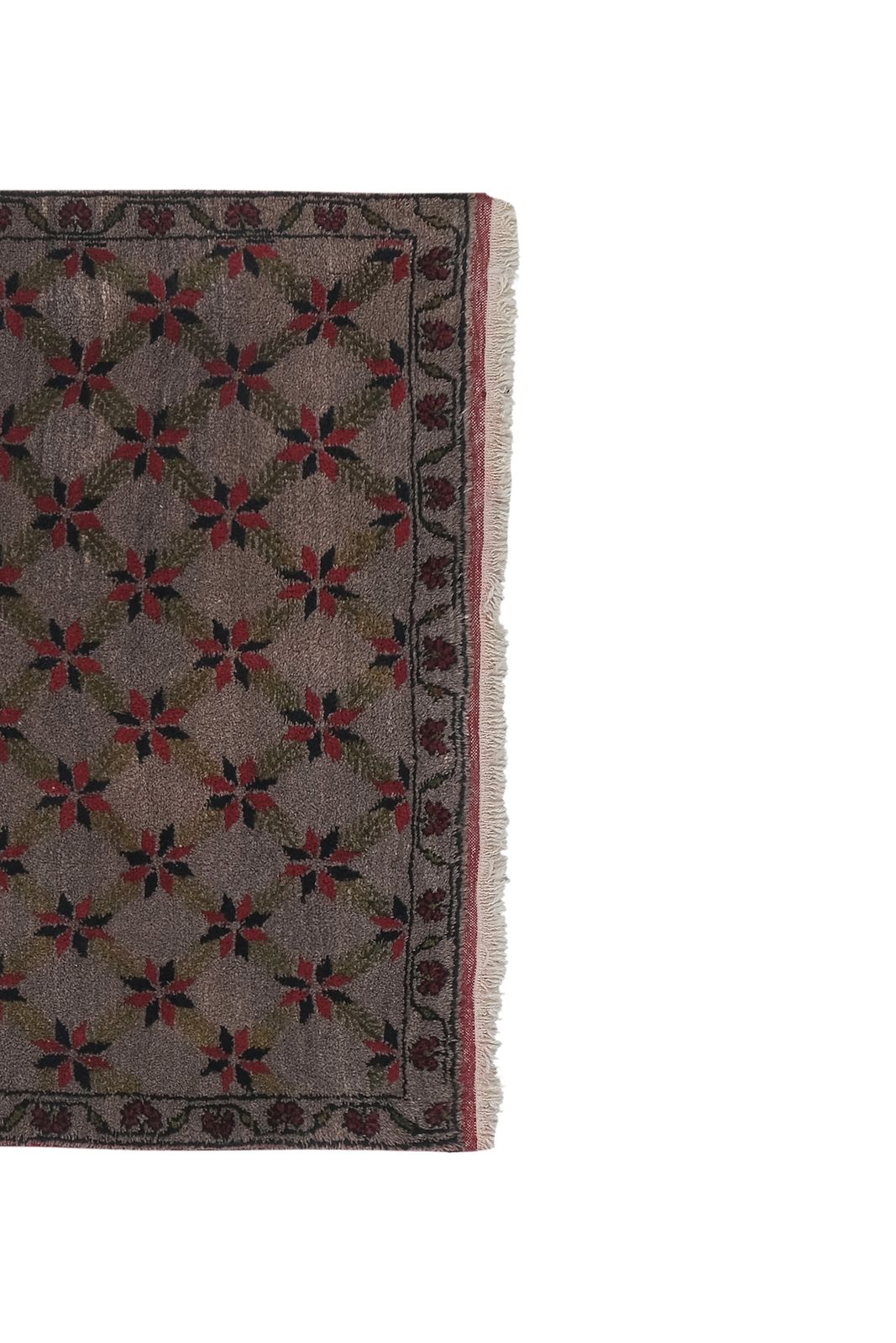 Vintage Wool Turkish Tulu Rug 3'9'' X 8' photo for sale