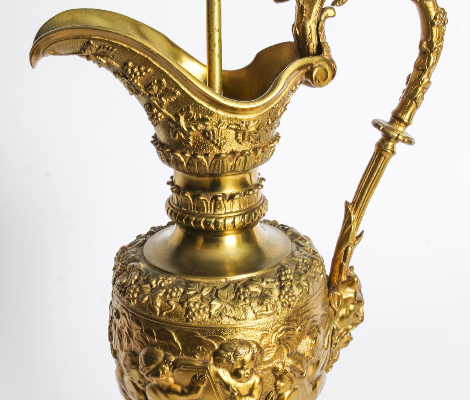 Antique Gilt Bronze Renaissance Revival Table Lamp C1870  19th C photo 1550.0