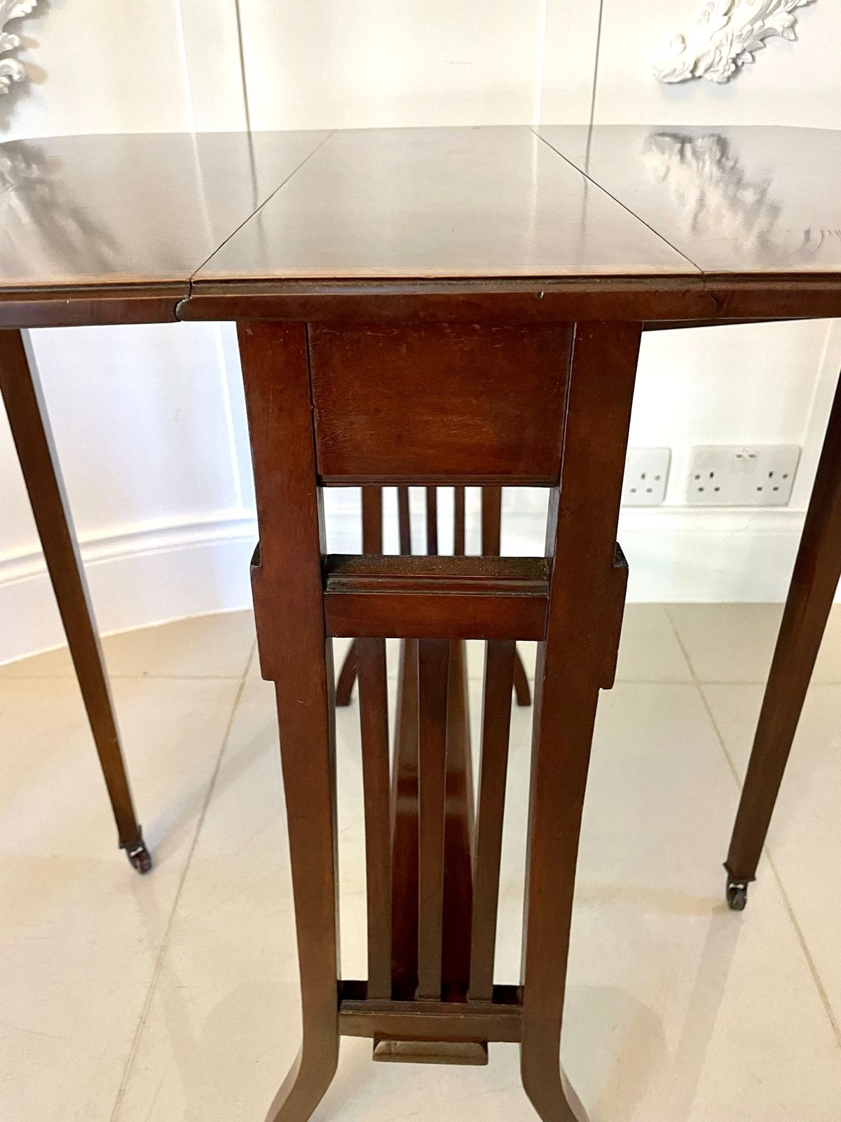 Antique Quality Inlaid Mahogany Sutherland Table photo Furniture