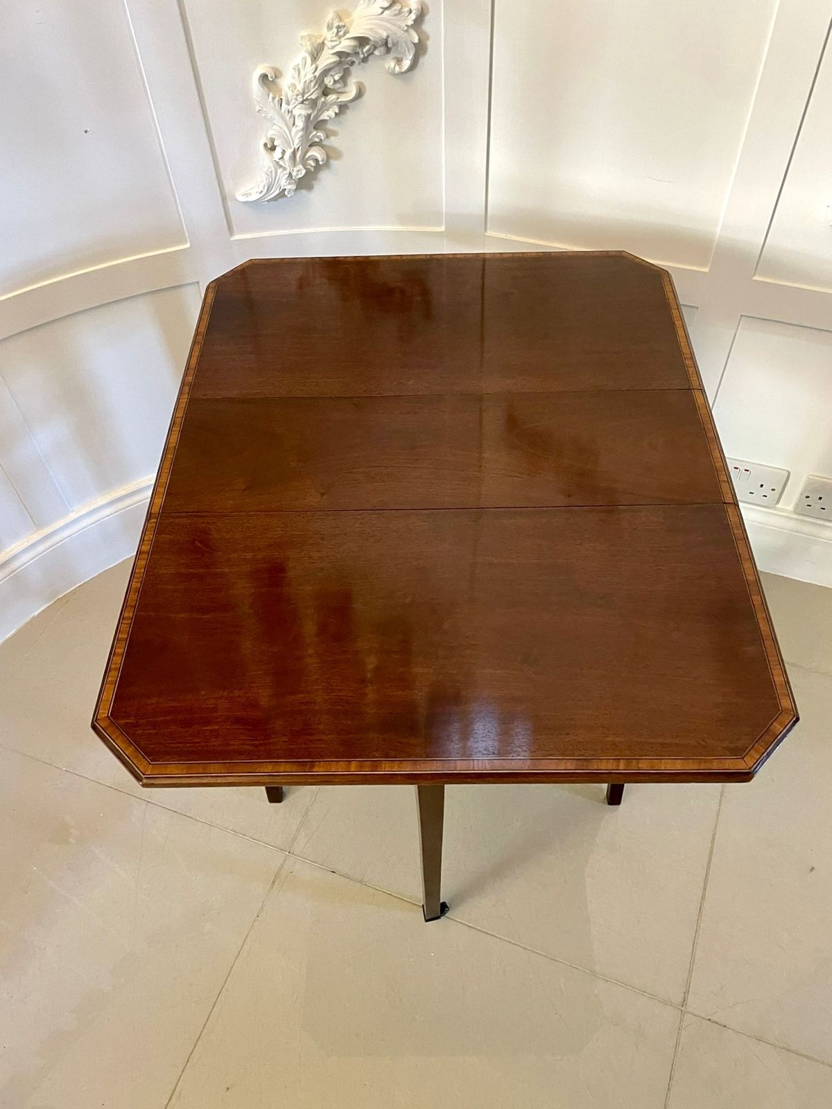 Antique Quality Inlaid Mahogany Sutherland Table photo buy