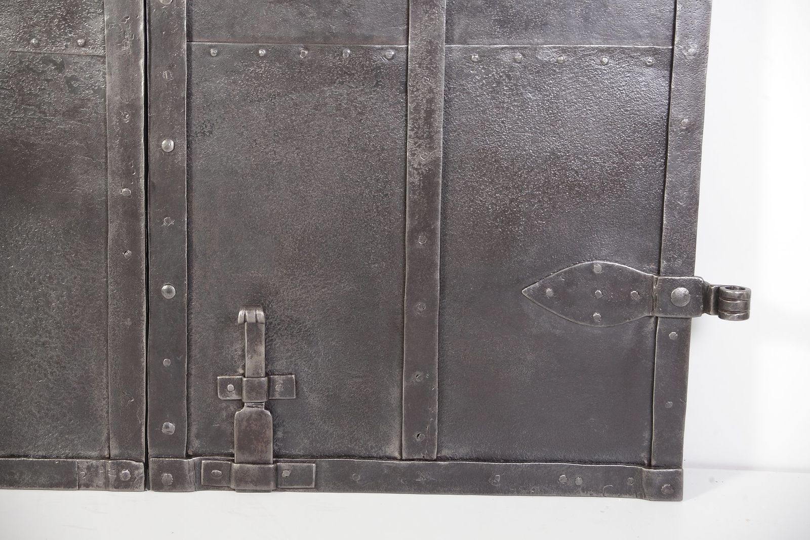Antique Iron Clad Double Doors, 1800s photo buy