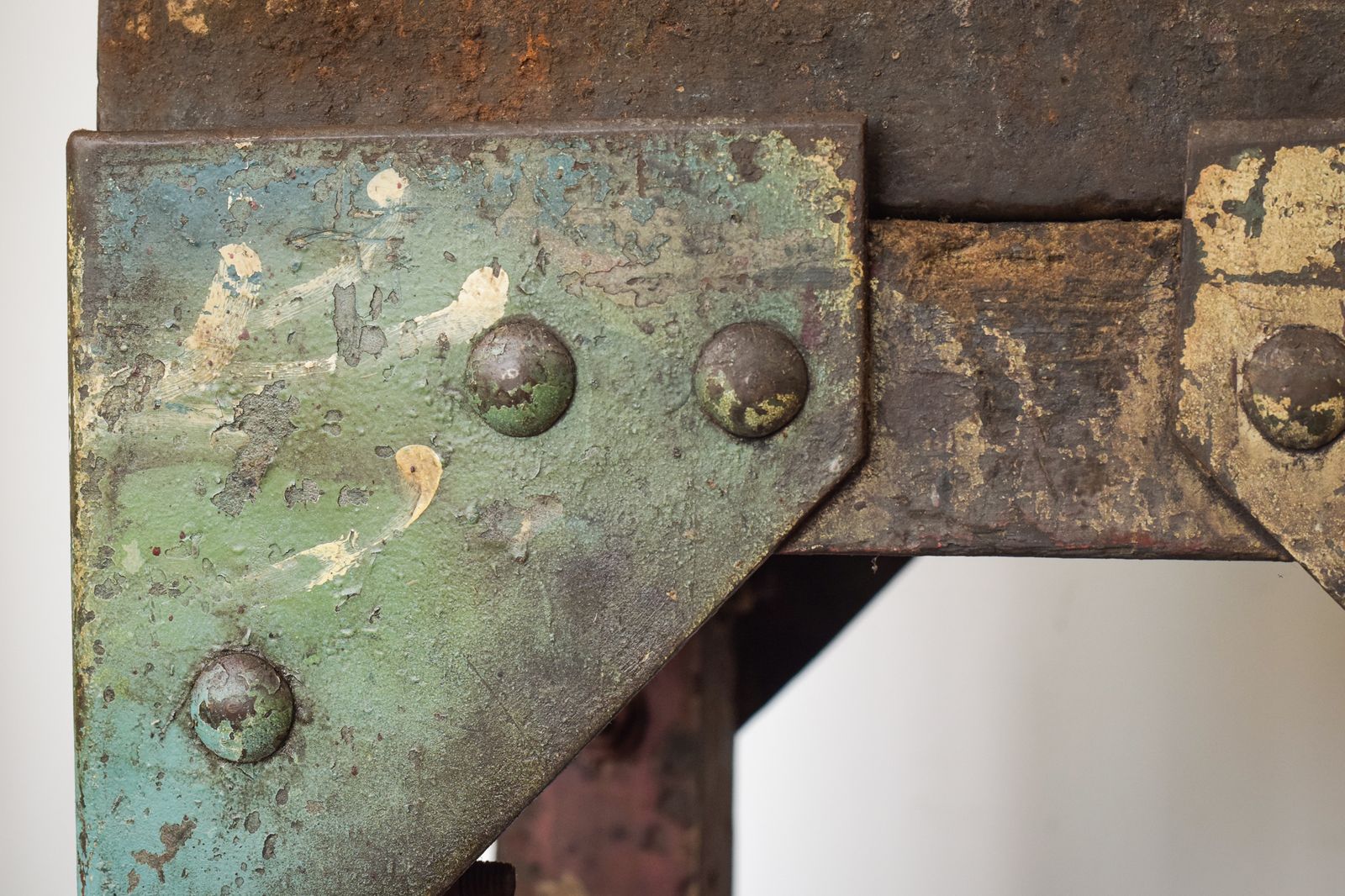 Industrial Stand With A Solid Iron Top photo for sale