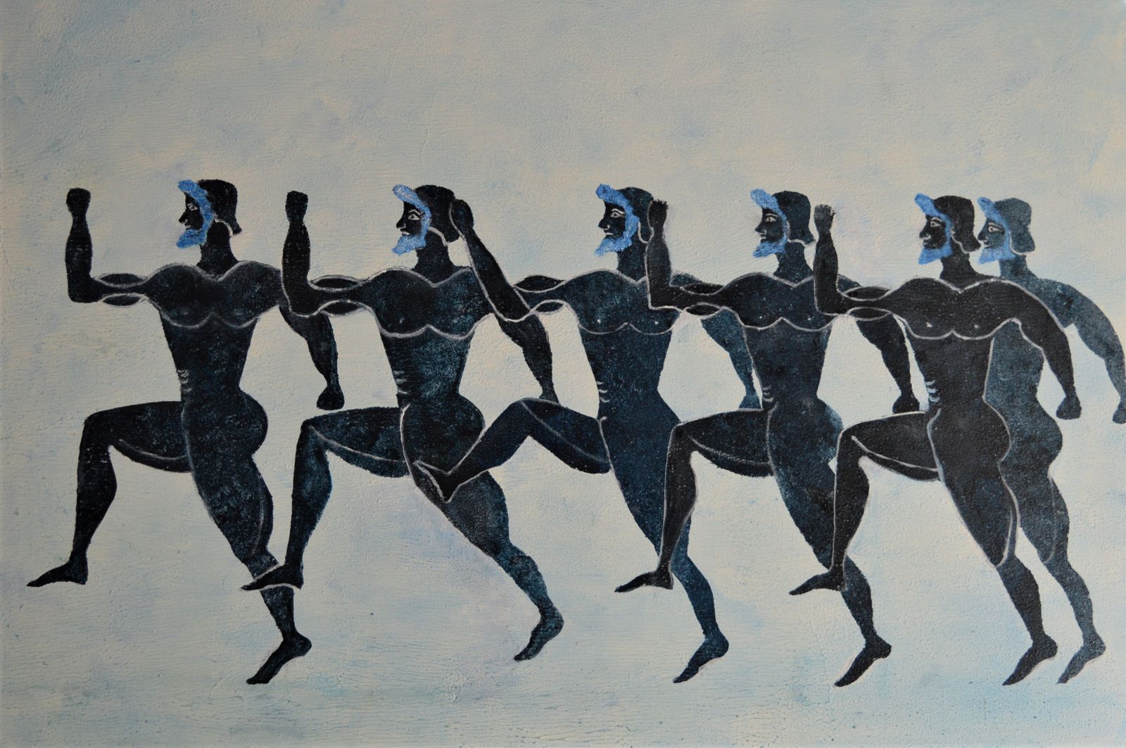 "Olympians" Figurative Oil Painting By Penny Rumble