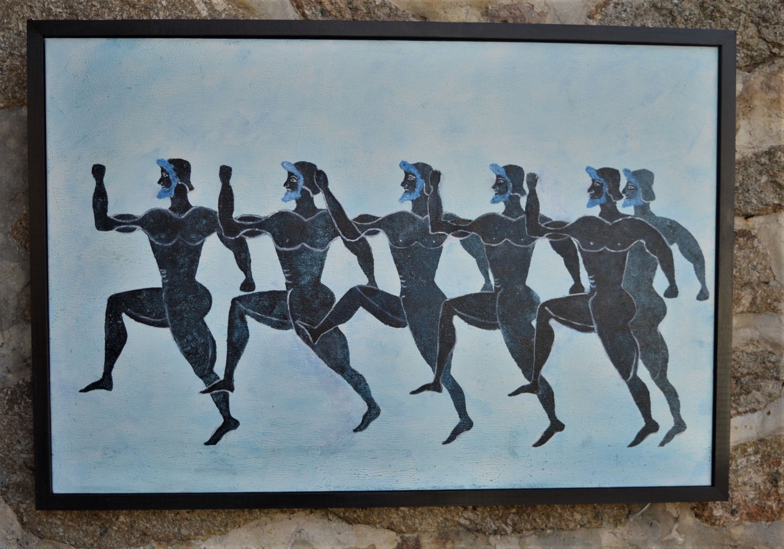 "Olympians" Figurative Oil Painting By Penny Rumble photo furniture