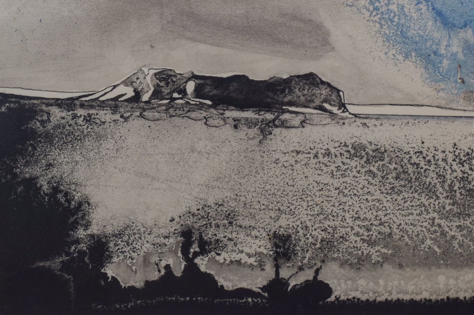Boat On A Moonlit Seascape. Watercolour On Paper photo Art