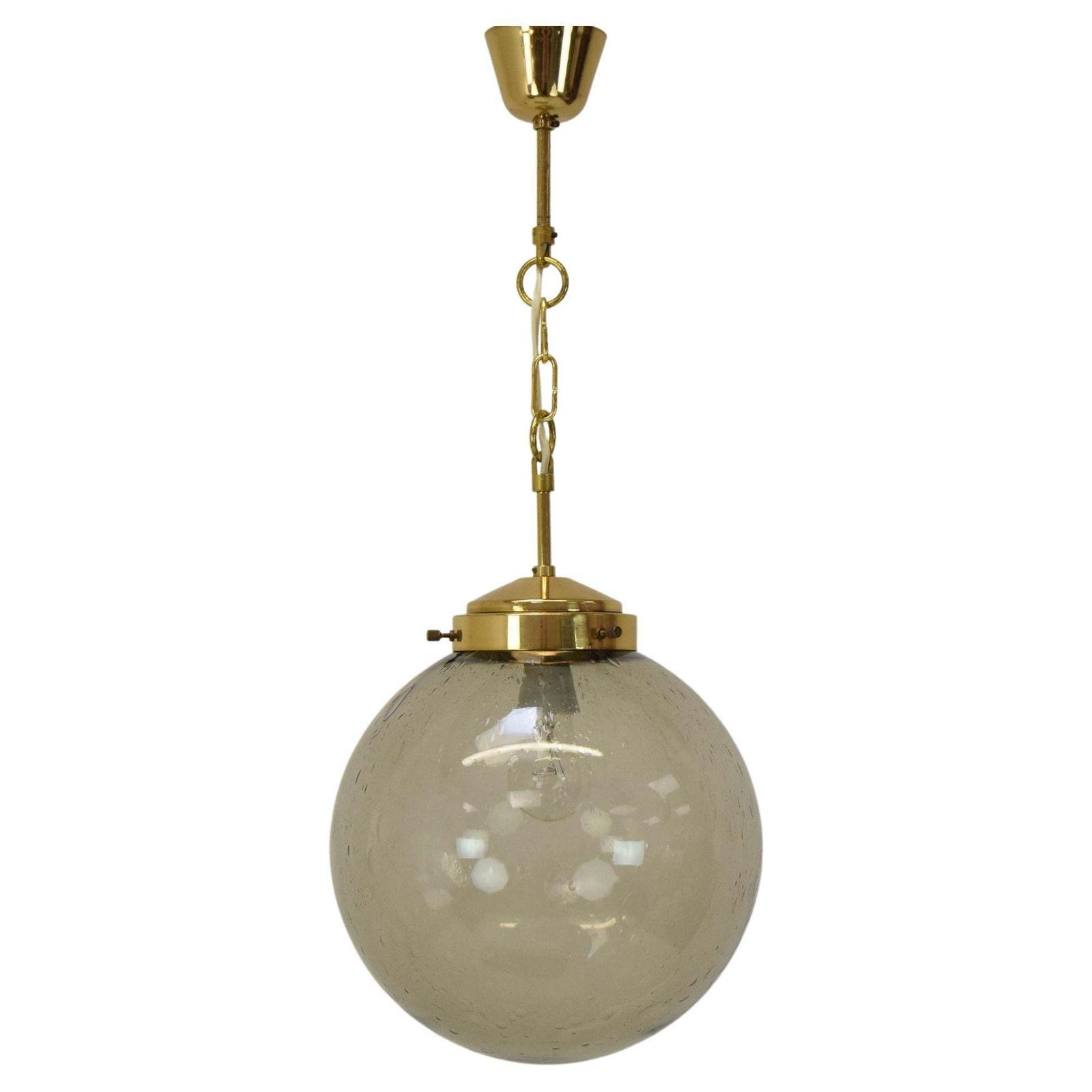 Mid Century Big Glass Pendant/Kamenicky Senov,1970's.
