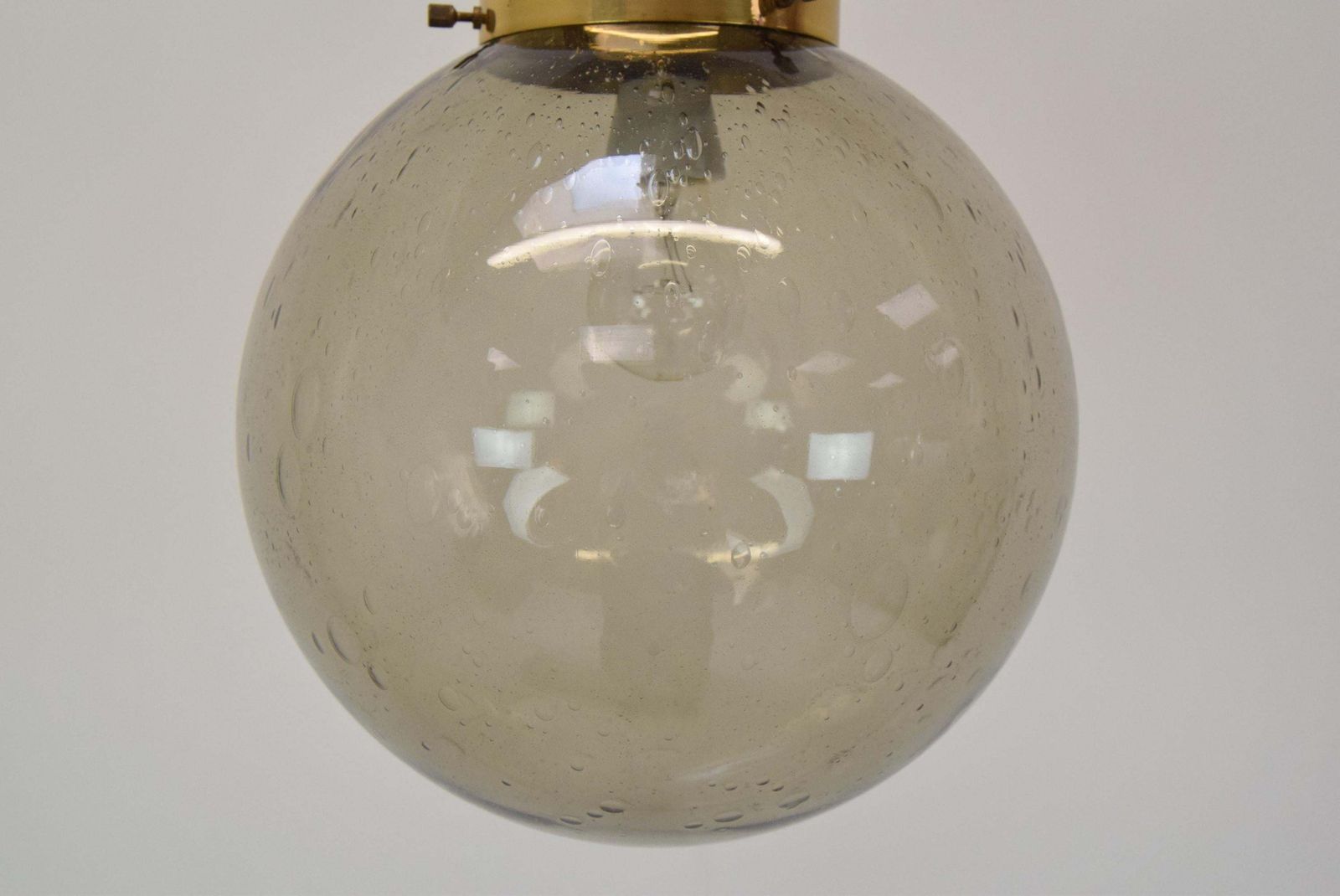 Mid Century Big Glass Pendant/Kamenicky Senov,1970's. photo 510.0