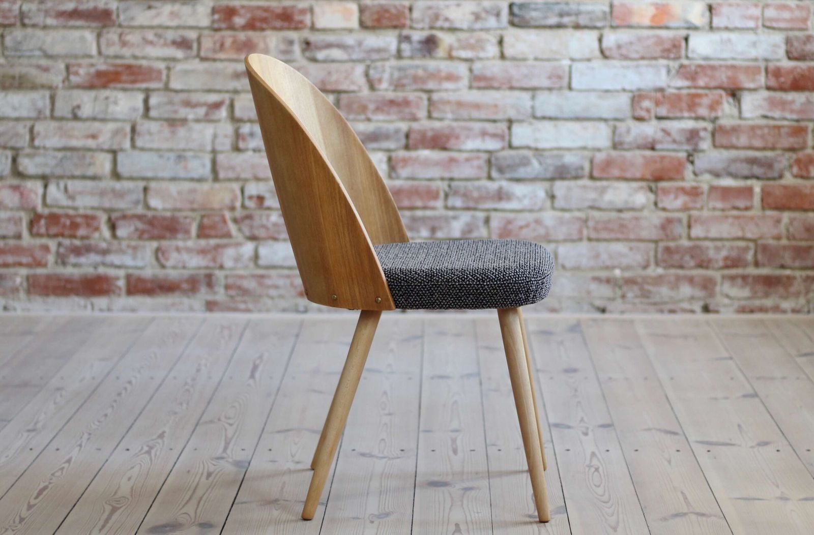 Furniture Set Of 10 Midcentury Dining Chairs By A.šuman photo
