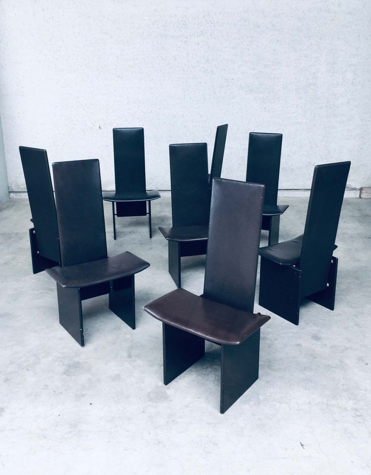 Postmodern Design Rennie Dining Chair Set By Kazuhide Takahama For Simon Gavina, Italy 1980's