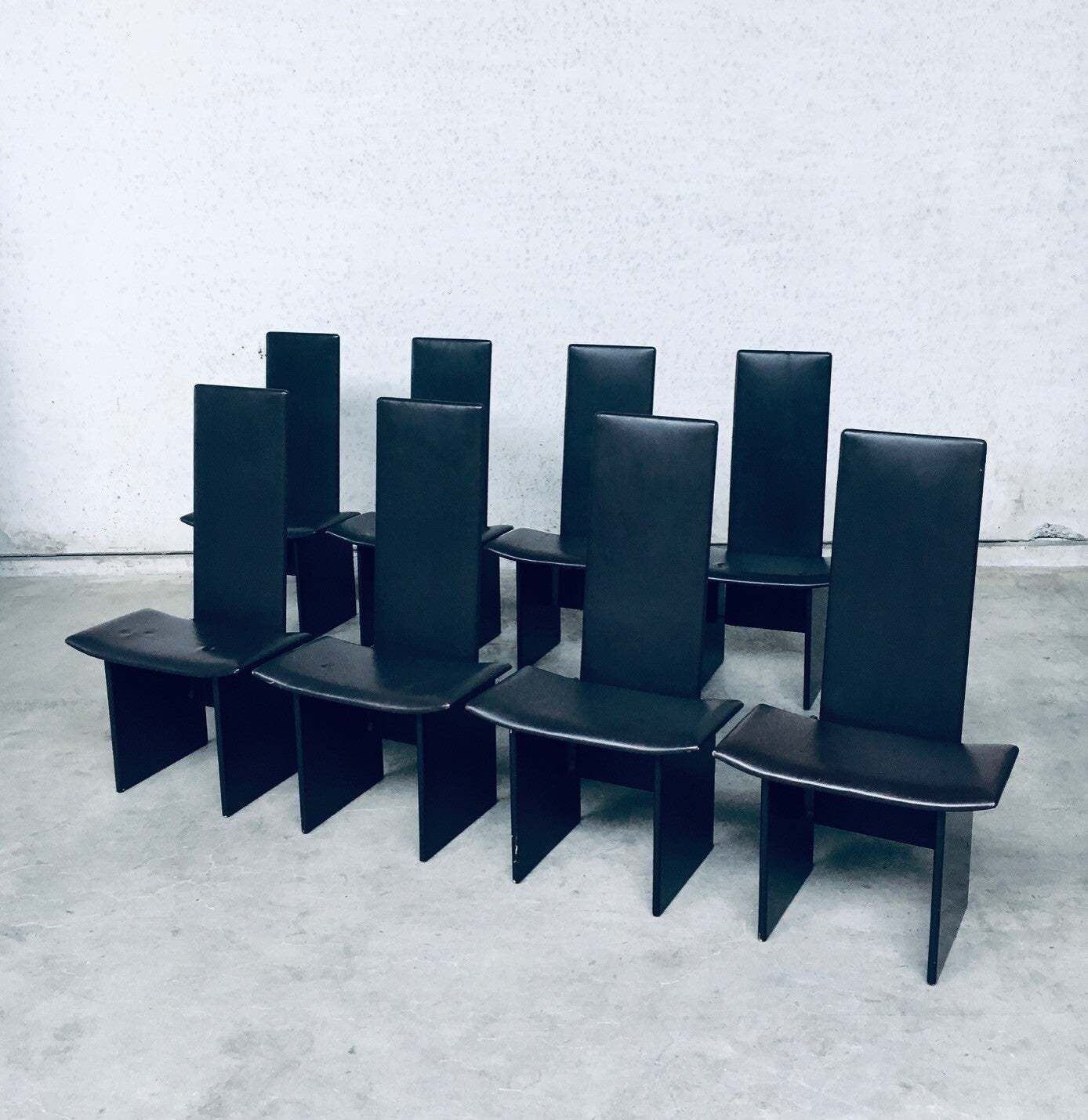 Postmodern Design Rennie Eetkamerstoelen, Set Van Kazuhide Takahama Voor Simon Gavina, Italië, Jaren 1980 photo furniture
