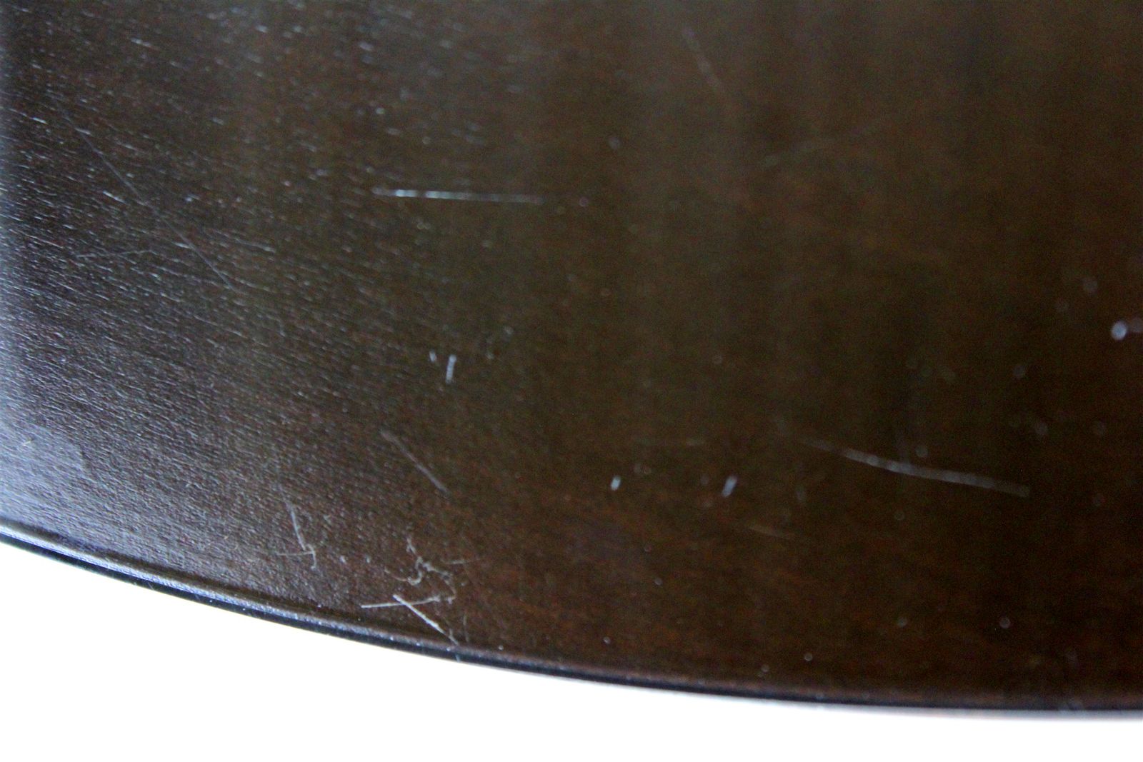 Restored Wooden Round Coffee Table, Czechoslovakia, 1970s photo Furniture