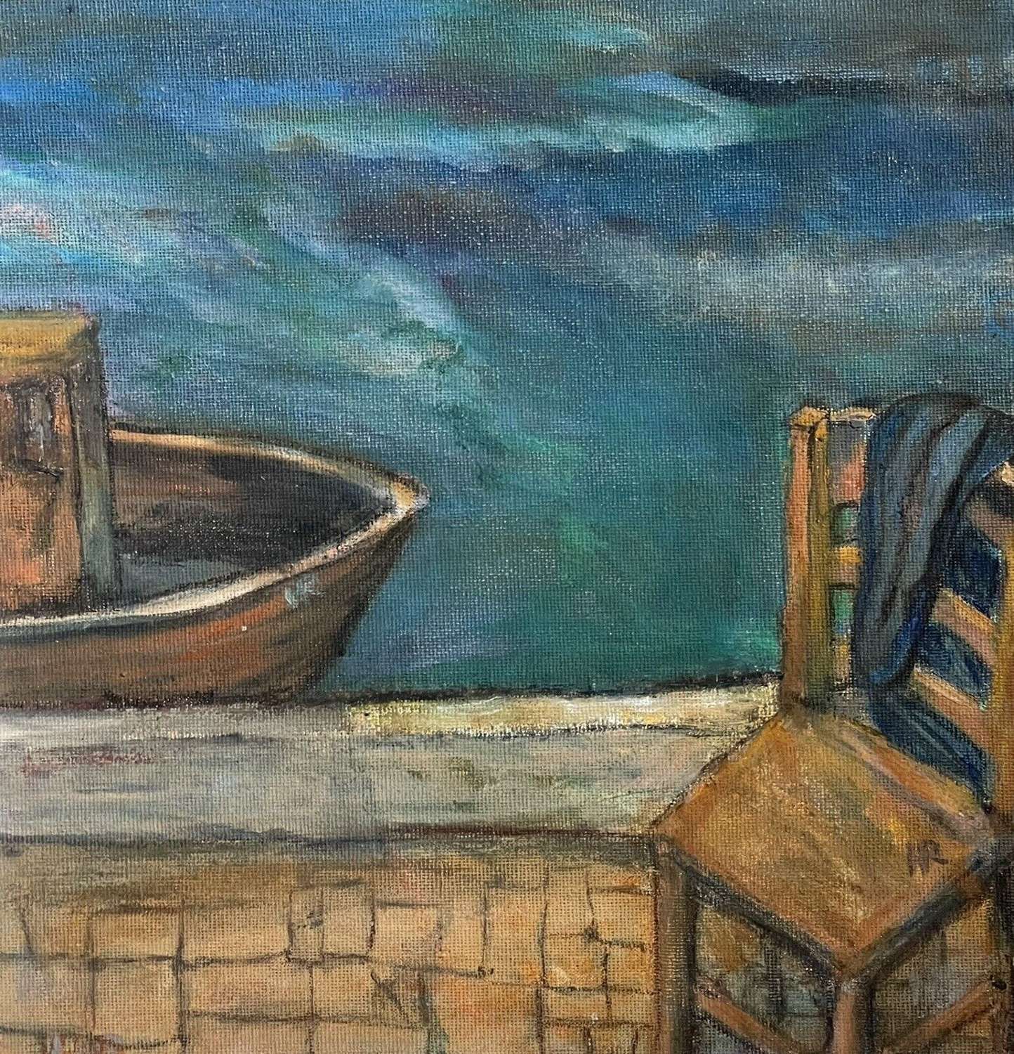 "Home From The Sea" Oil On Board Painting. photo buy