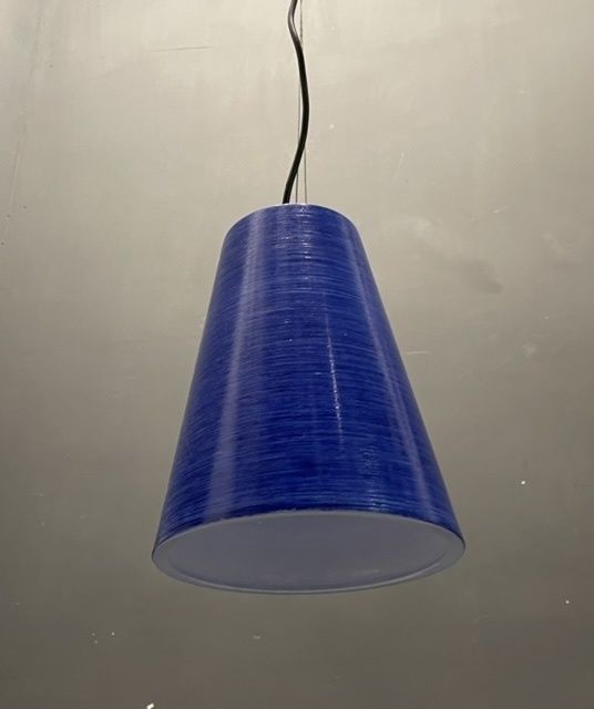 Italian Murano Glass Light Pendants Set Of 2 photo for sale