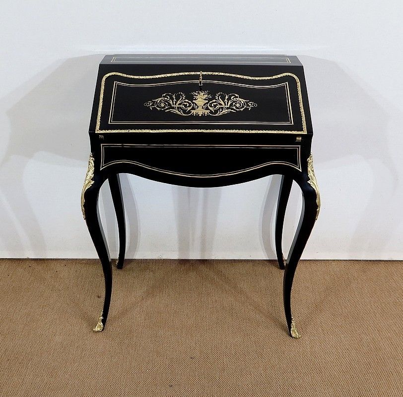 Small Lady's Desk, Louis XV Style, Napoleon III Period, Mid 19th Century photo Furniture