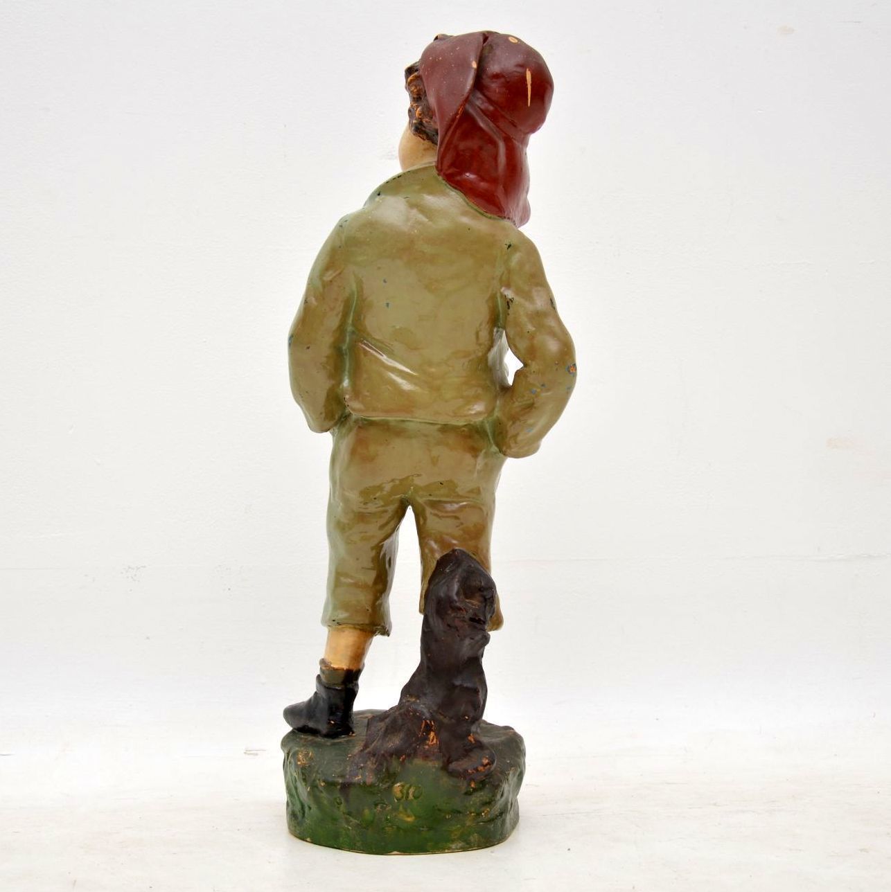 Antique Decorative Chalk Ware Figure Of A Boy photo buy