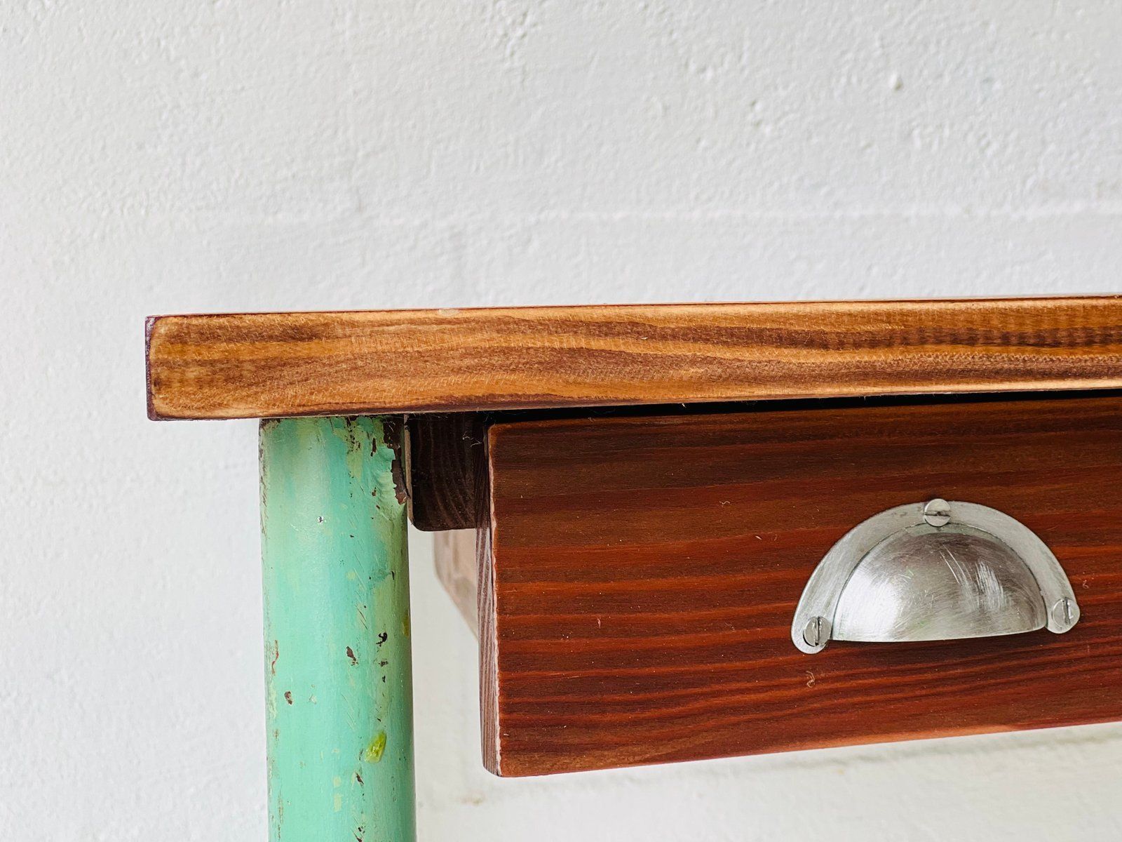 Vintage Industriële Consoletafel Met Lades photo for sale