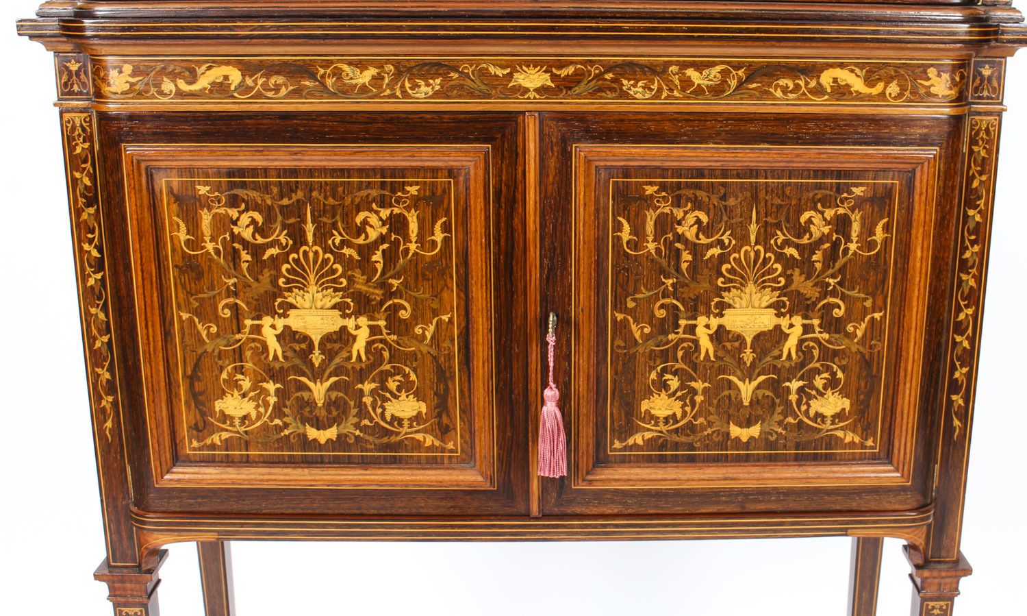 Edwardian Inlaid Display Cabinet By Edwards & Roberts 19th C photo Furniture