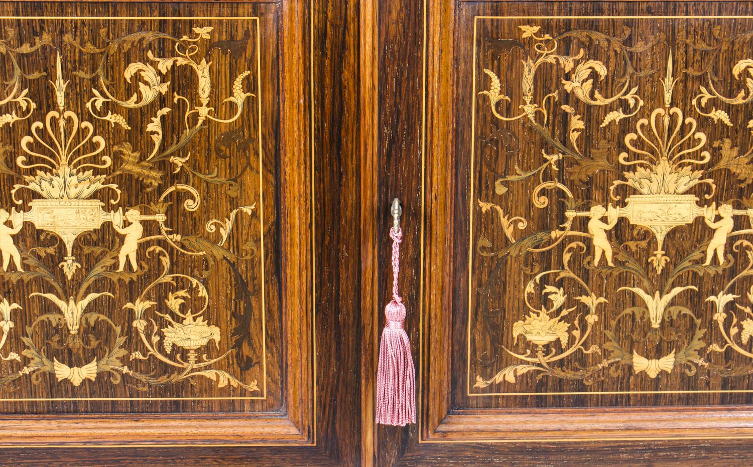 Edwardian Inlaid Display Cabinet By Edwards & Roberts 19th C photo vinterior