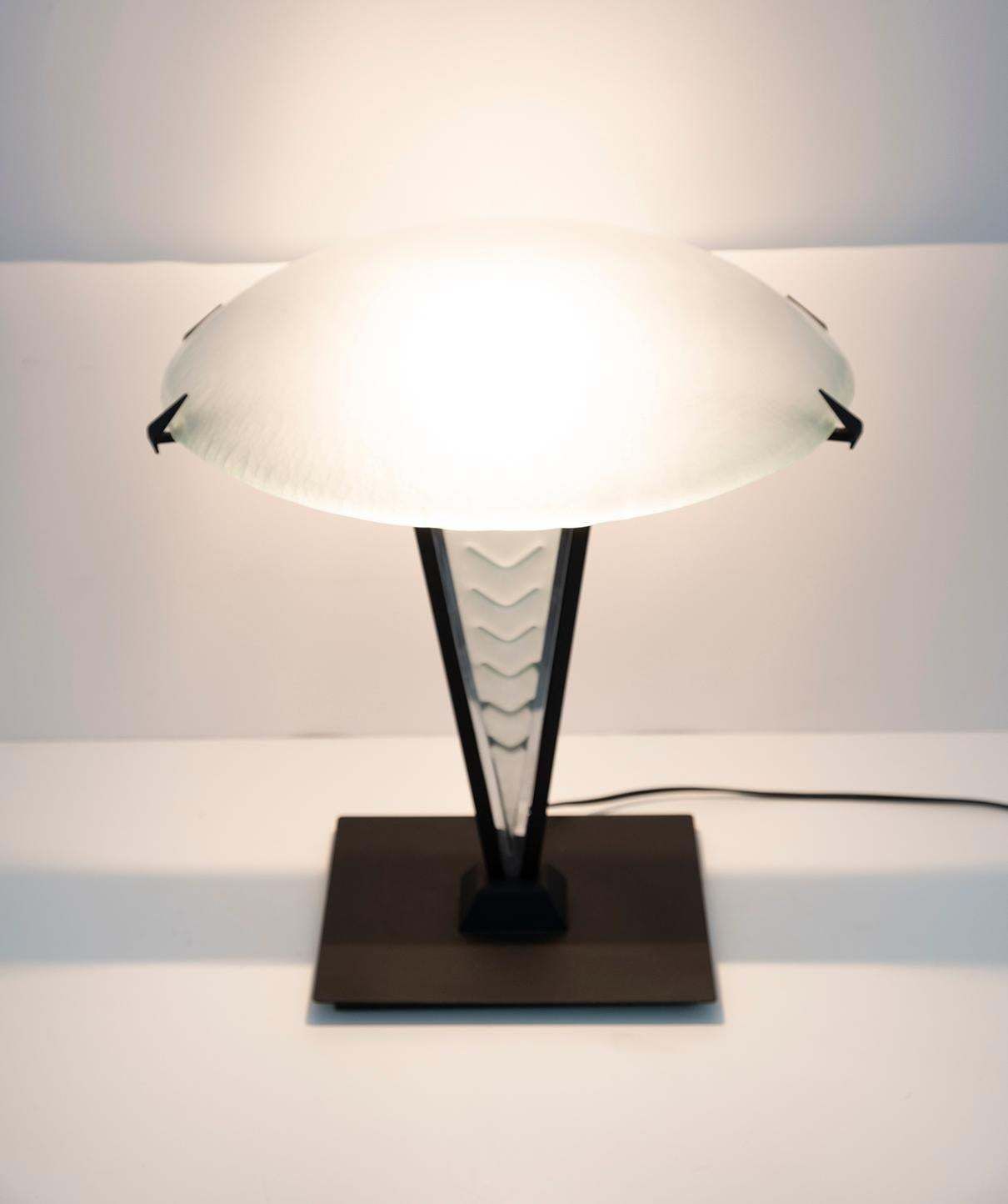 Post Modern Italian Murano Glass Mushroom Table Lamp, 1980s photo buy