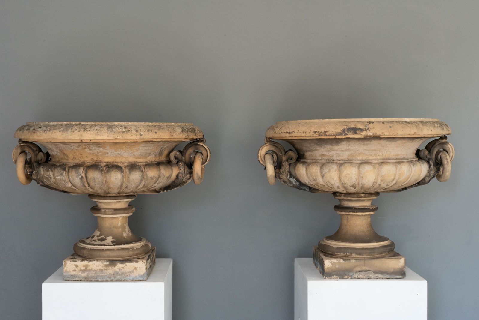 Pair Of Antique James Pulham Garden Urns photo furniture