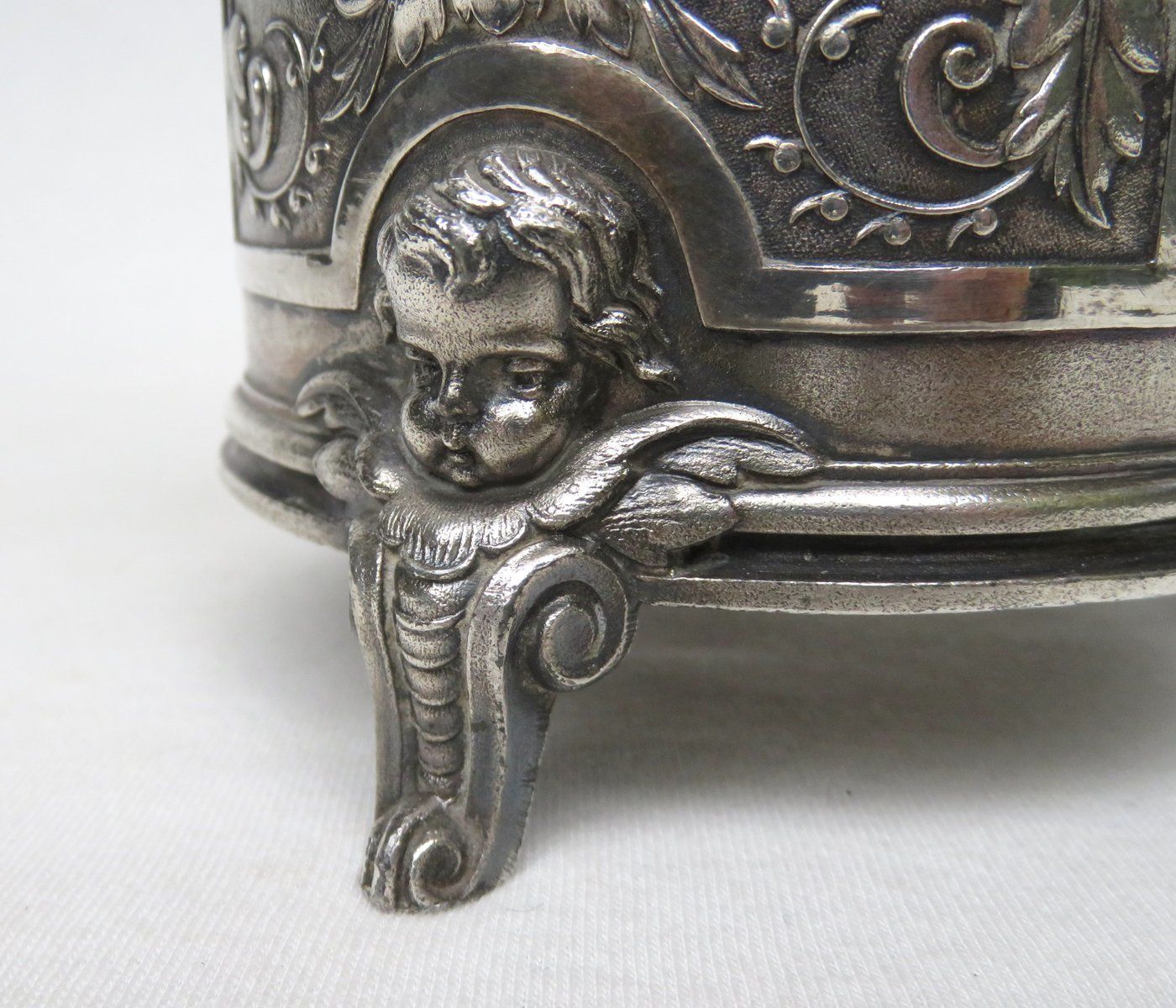 photo buy Tin Wine Bottle Stand By A. Reith, 1880s, Set Of 2