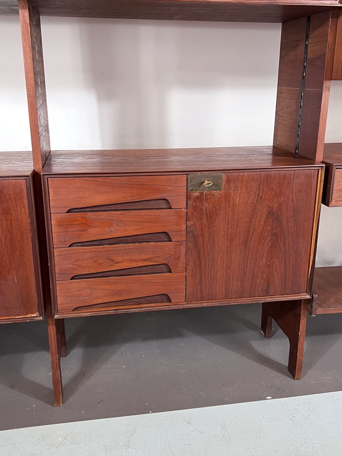 Mid Century Modular Bookcase By Edmondo Palutari For Dassi, Italy, 1950s photo buy