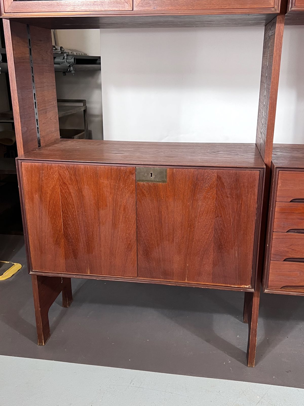 photo vintage Mid Century Modular Bookcase By Edmondo Palutari For Dassi, Italy, 1950s