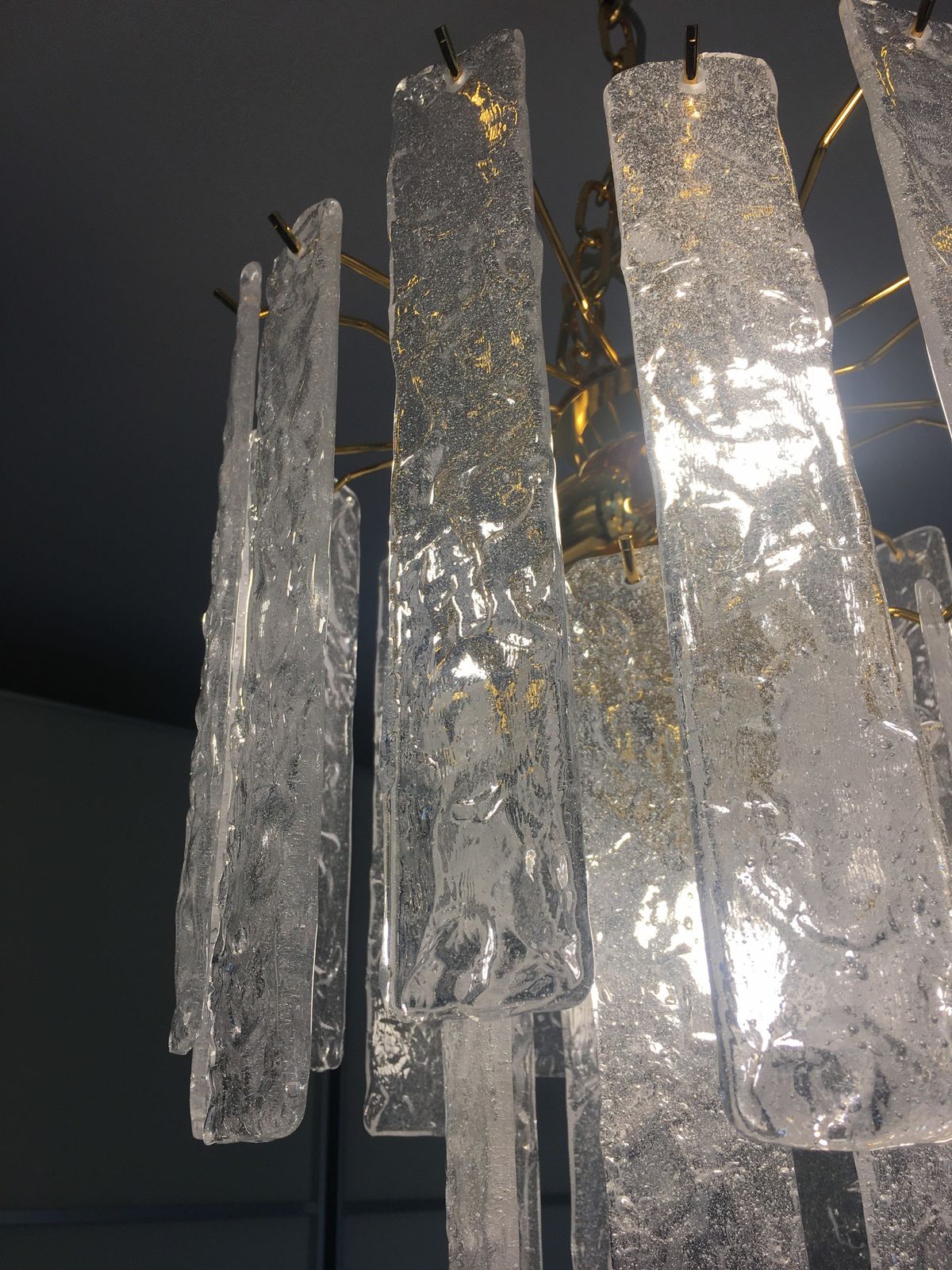 Impressive Murano Glass Sputnik Chandelier Listello Like Mazzega Zuccheri Venini Barovier Style