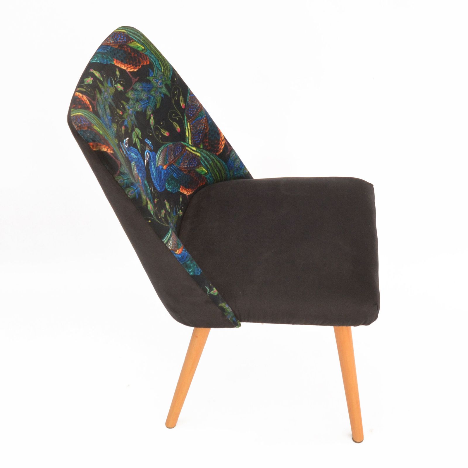 photo furniture 1960s Modern Upholstered Chair, "Patyczak", Słupskie Fabryki Mebli, Poland