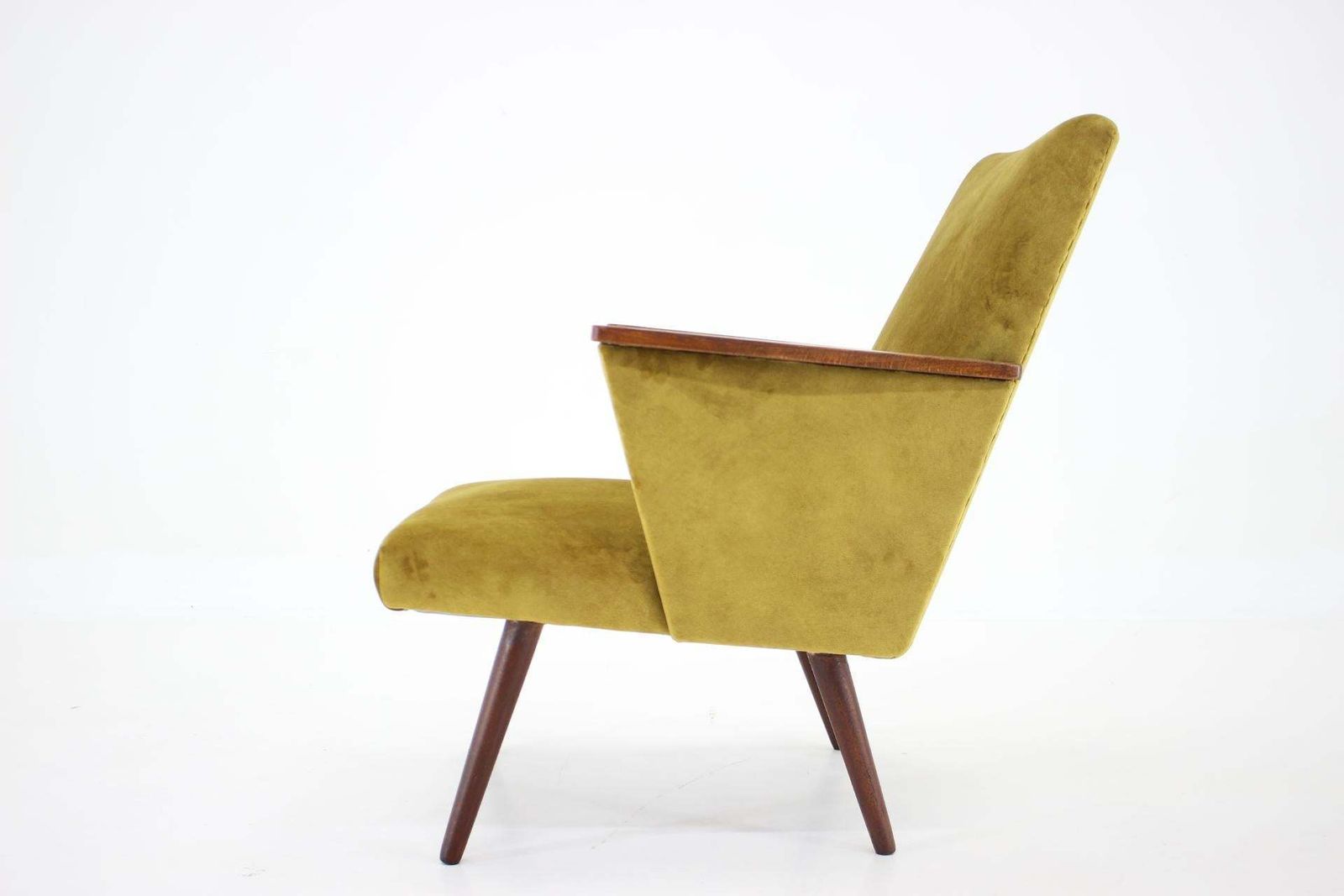 1960s Refurbished Beech Armchair, Czechoslovakia photo Furniture