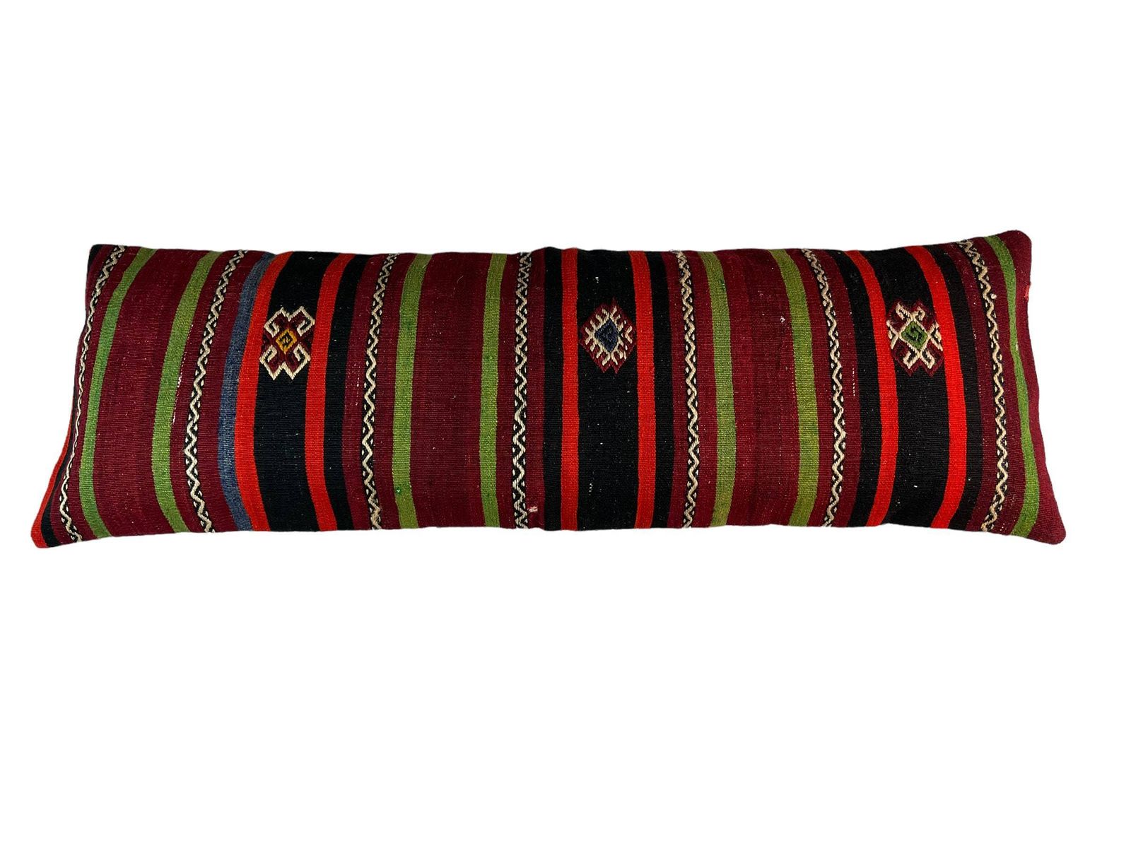Unique Kilim Pillows, Turkish Kilim Pillow, 16'×48' Pillow Cover, Sofa Pillow, Outdoor Pillow, Kilim Cushion Cover 120x40 Cm photo vintage