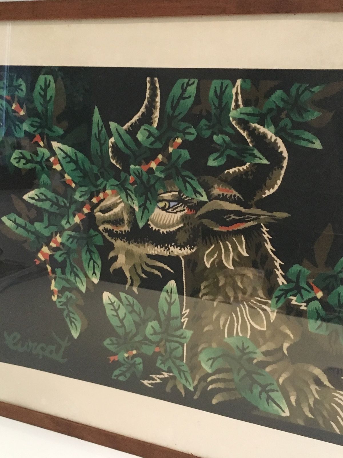 Print Representing An Aries. French Work Signed Jean Lurçat. Around 1970 photo for sale