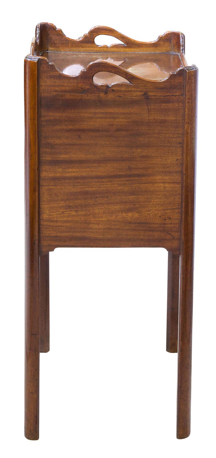 Fine & Unusual Geo III Mahogany Tambour Night Stand photo Furniture