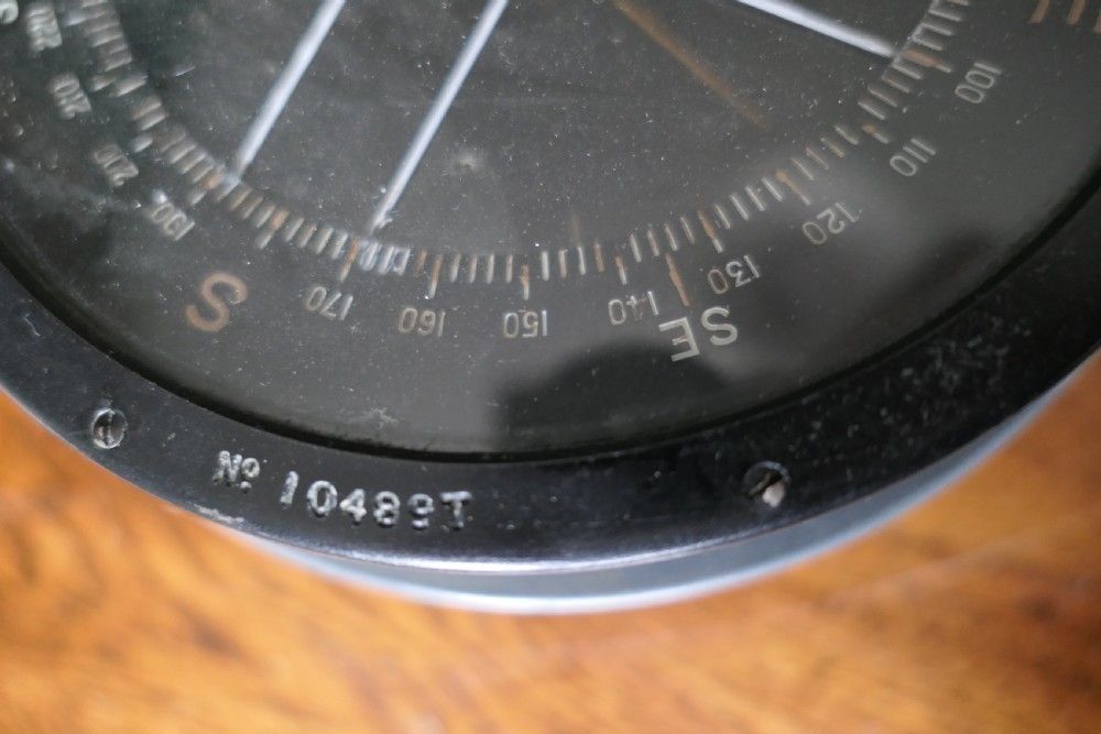 A Royal Air Force P10 Aircraft Compass No. 10489 T photo vintage