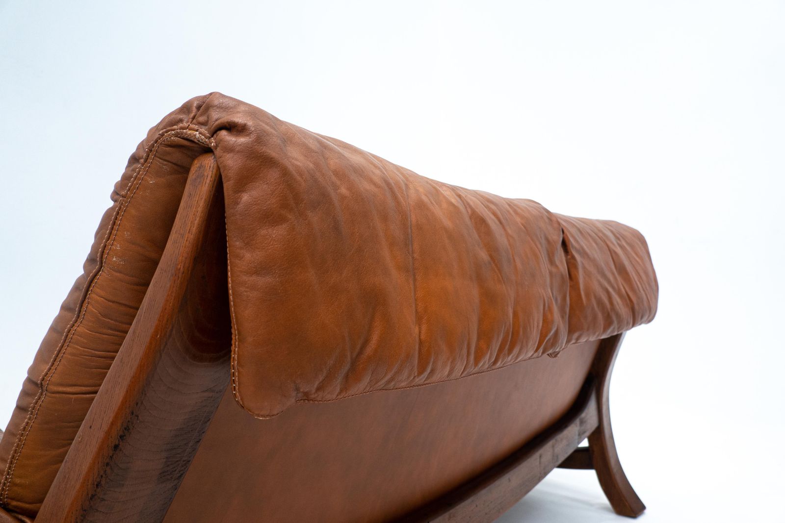 Mid Century Living Room Set, Original Cognac Leather,Brazilian Style, 1960s photo vinterior