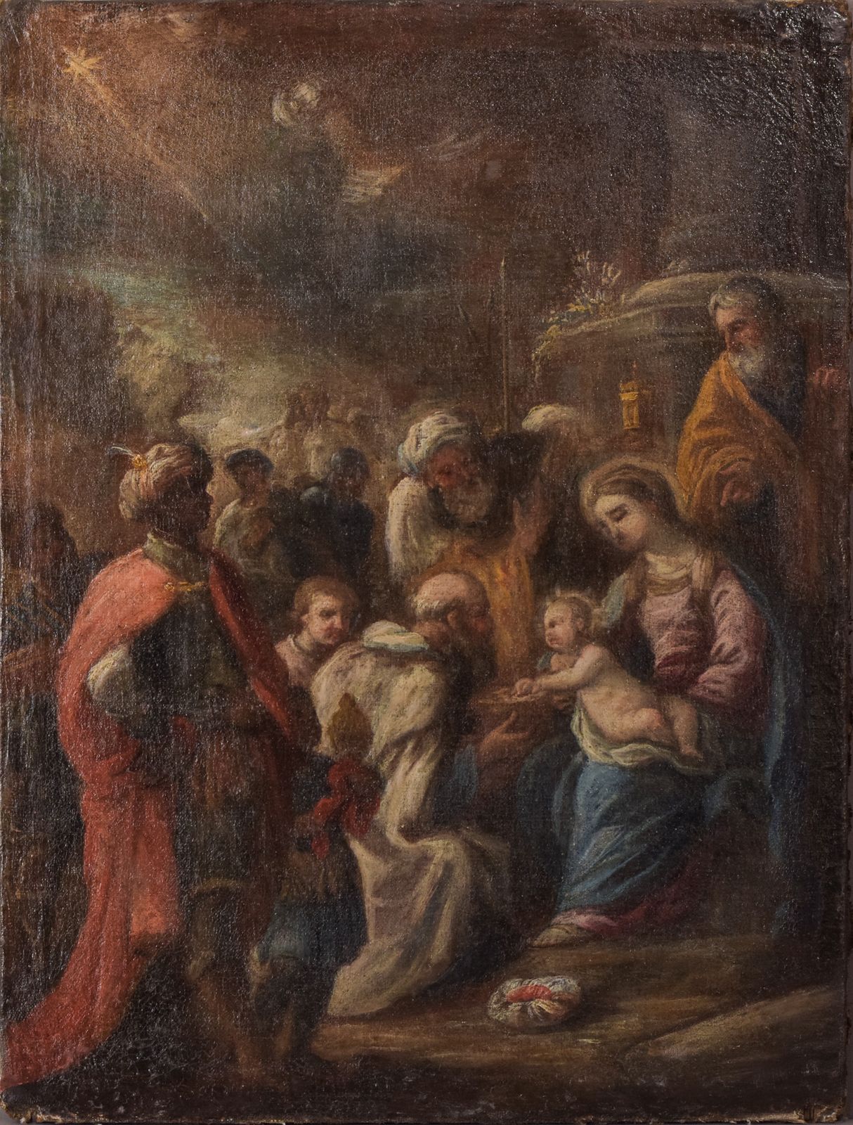 Oude Meester Schilderij – Geboorte Van Jezus