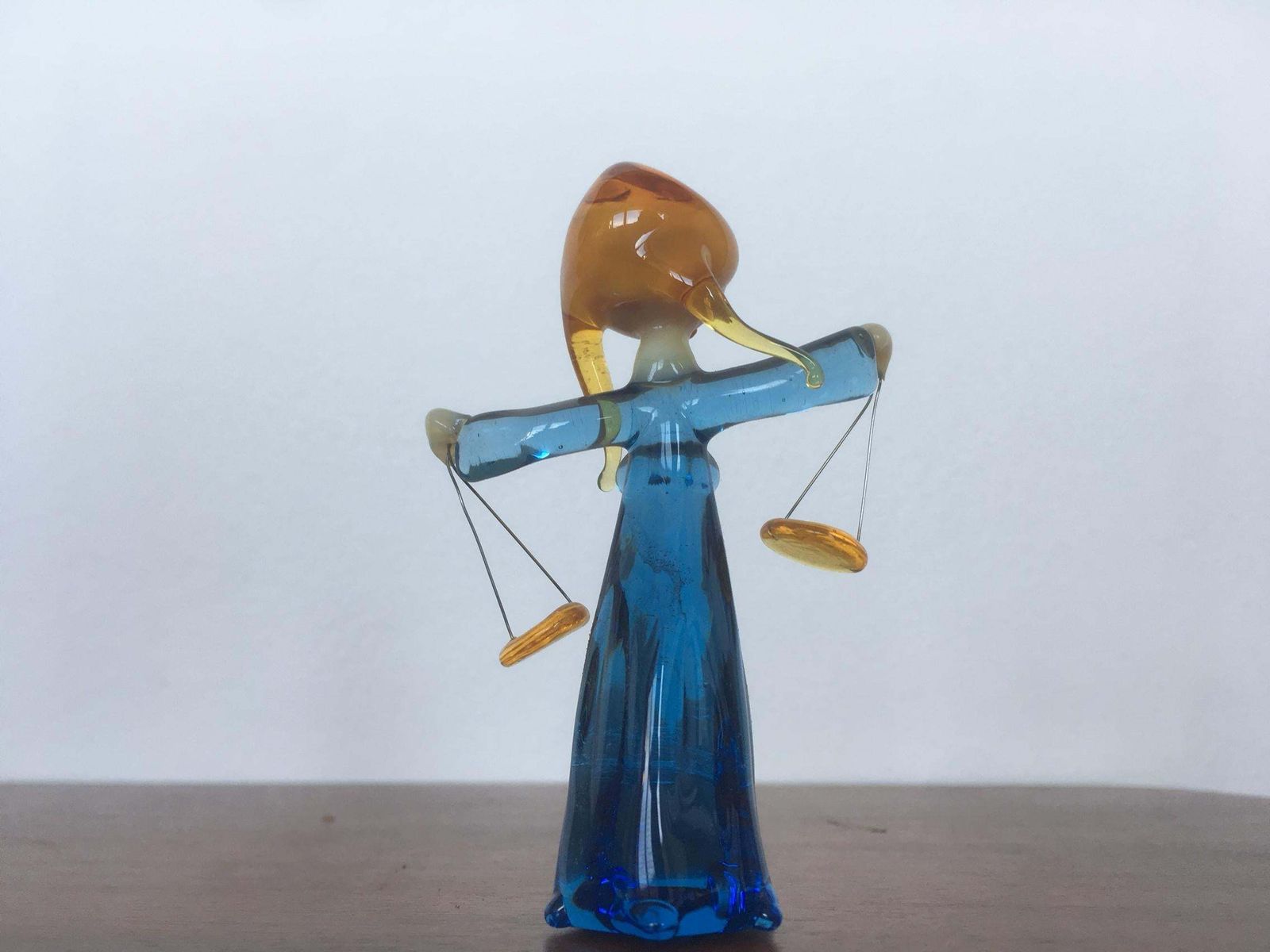 Original Hand Made Glass Sculpture   Signs Of The Zodiac / Libra   1960 photo furniture