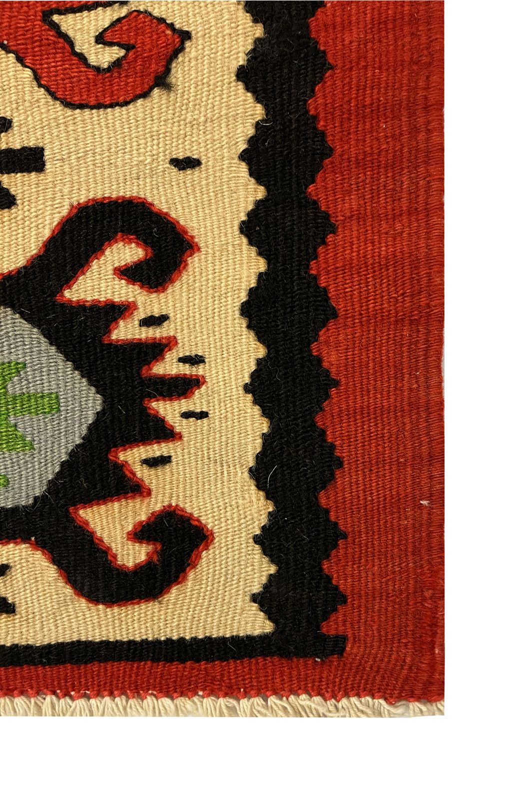 Red Rug Vintage Turkish Kilim Runner photo vinterior